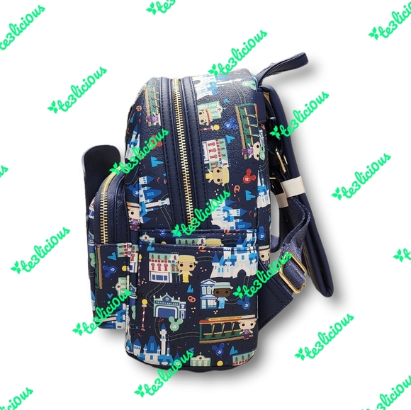 DISNEY PARKS DAPPER DANS LOUNGEFLY BACKPACK - Picture 4 of 8